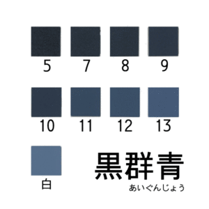 新岩絵具　黒群青
