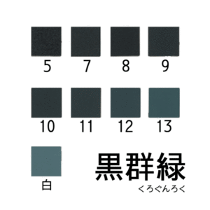 新岩絵具　黒群緑