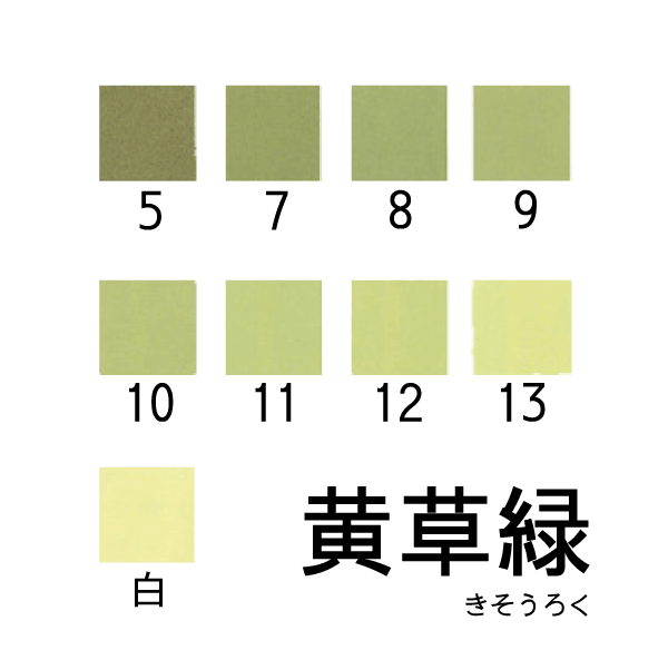 新岩絵具 黄草緑