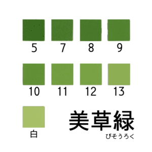 新岩絵具　美草緑