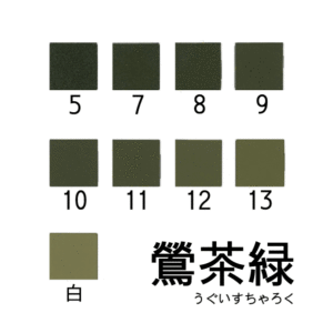 新岩絵具　鶯茶緑