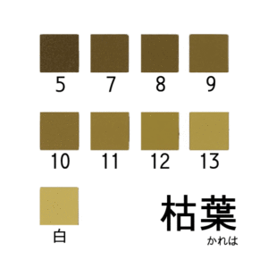 新岩絵具　枯葉
