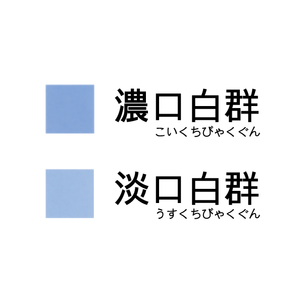 新岩絵具 濃口白群・淡口白群