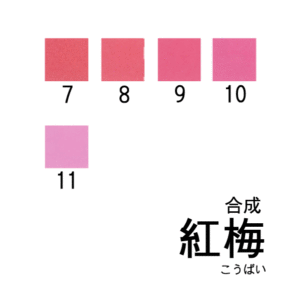合成岩絵具　紅梅