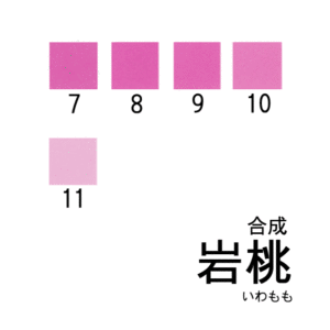 合成岩絵具　岩桃