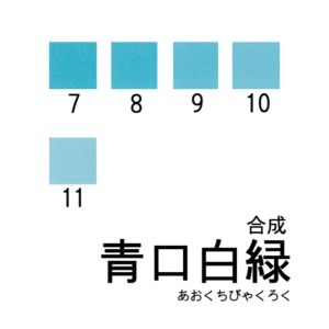 合成岩絵具　青口白緑
