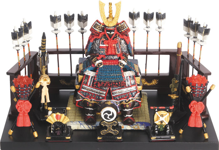鎧大青矢屏風