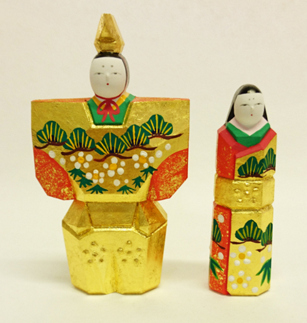 奈良の一刀彫雛人形